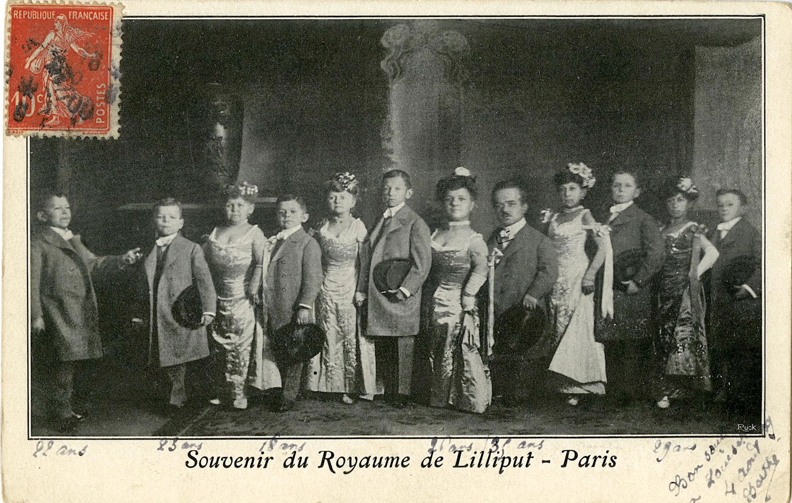 Antique Postcard Circus Actors (1 of 2)