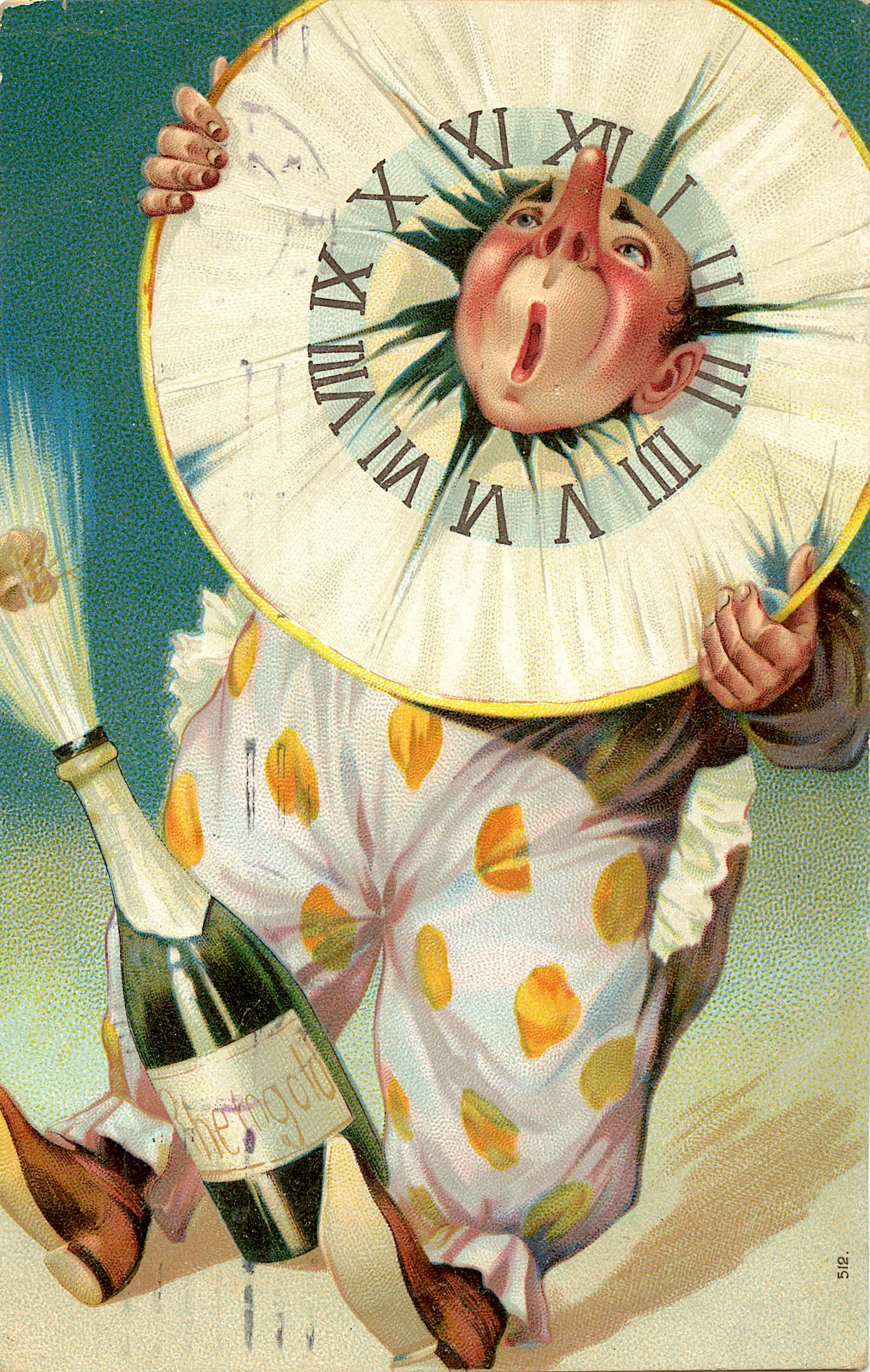 Antique Rare Postcard Art Deco Circus Clown (1 of 2)