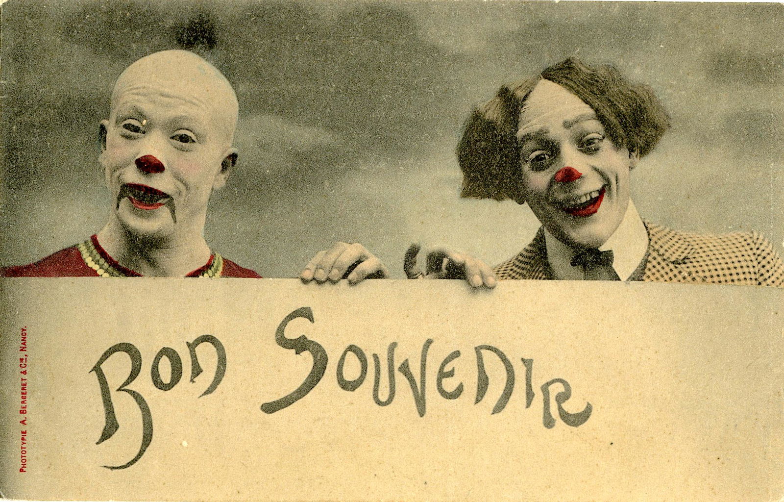 Antique Rare Postcard Art Deco Circus Clown (1 of 2)