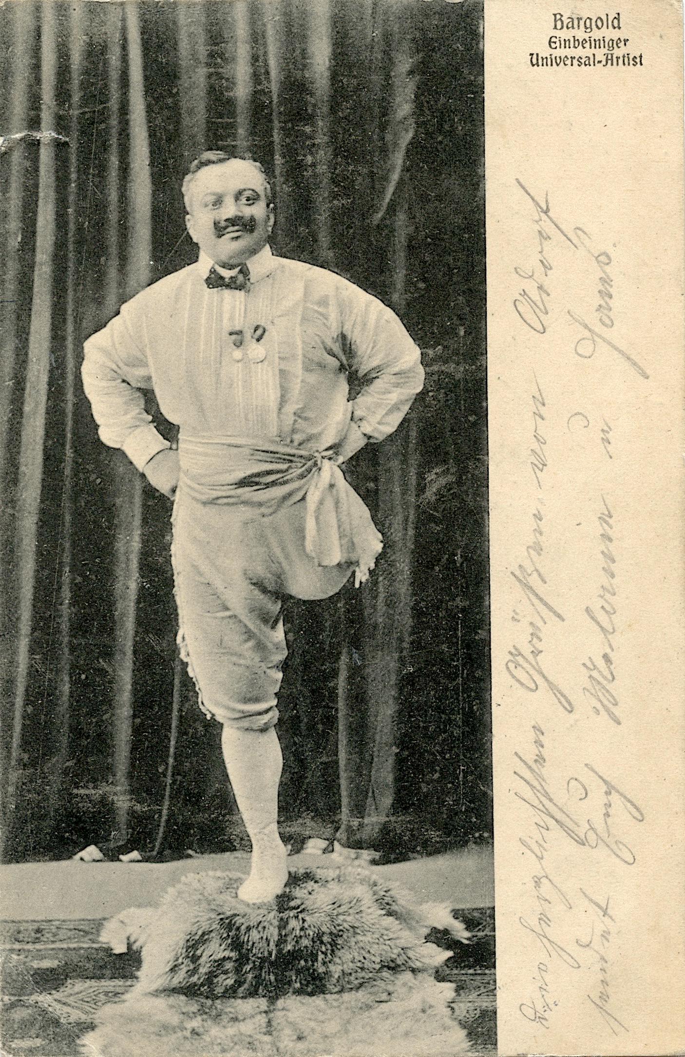 Antique Rare Postcard Circus Actors (1 of 2)