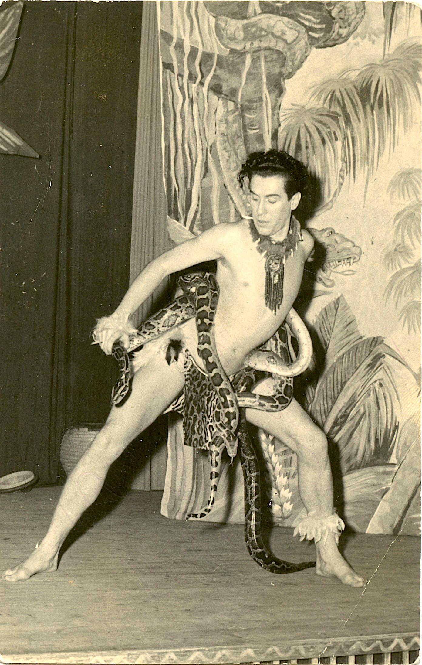 Antique Rare Postcard Circus Actors (1 of 2)