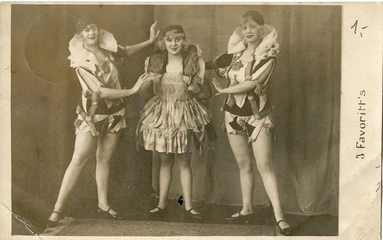 Antique Rare Postcard Circus Actors (1 of 2)
