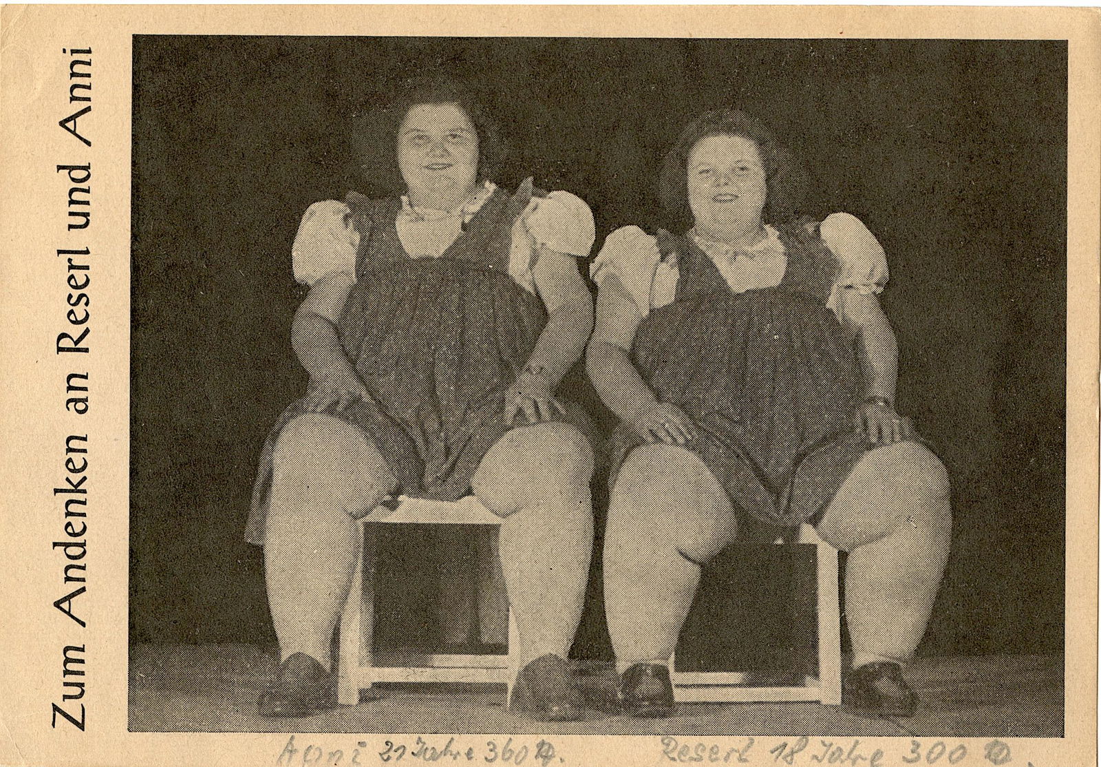 Antique Rare Postcard Circus Actors (1 of 2)