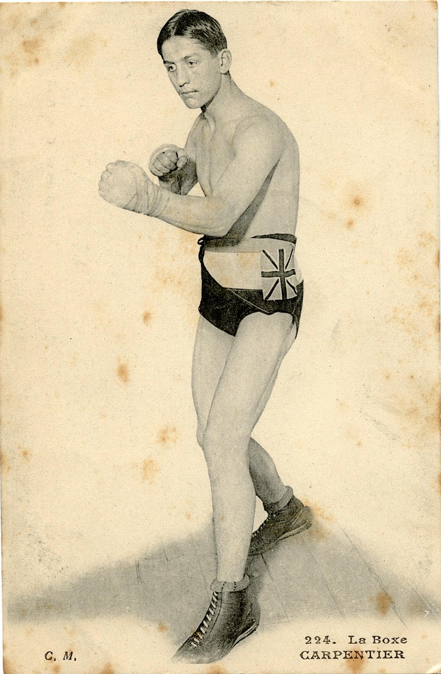 Antique Rare Postcard Sports Boxing (1 of 2)