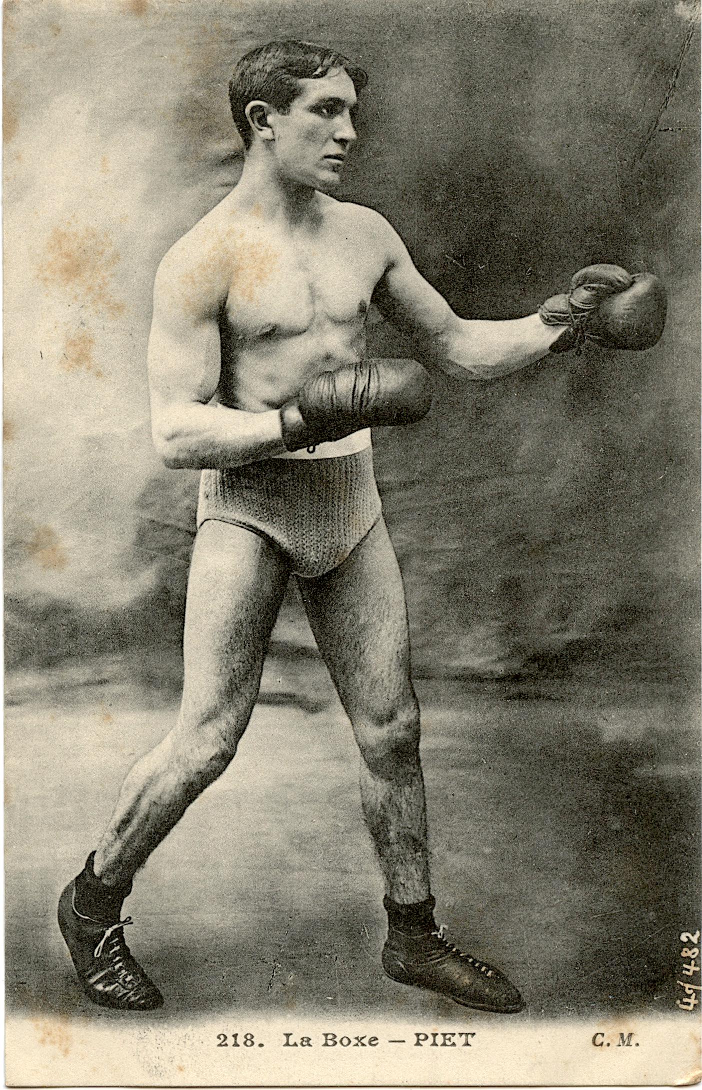 Antique Rare Postcard Sports Boxing (1 of 2)