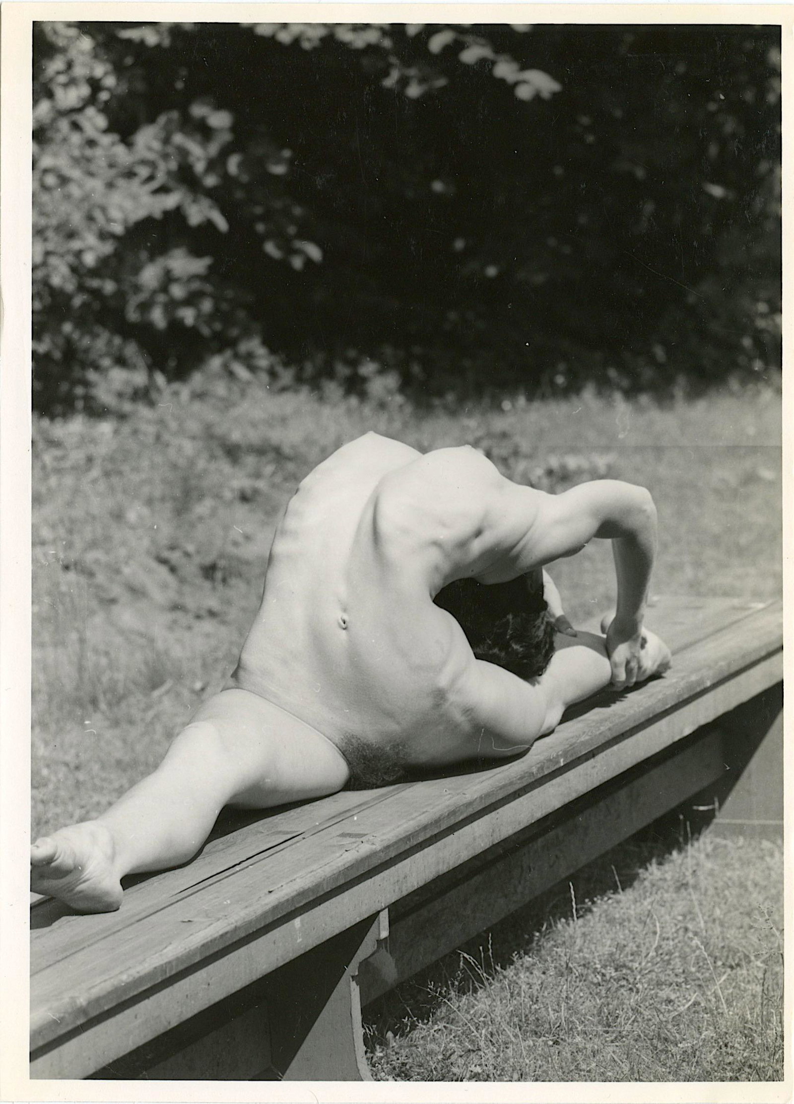 Vintage Gelatin Photograph Nude Stamped Sweden: Provenance: From a collector in Belgium. The dimensions are Approx. 4.25"x 6". This lot is located in Boca Raton, Fl and its shipment will be made directly by Artelisted. Shipping insurance is the res