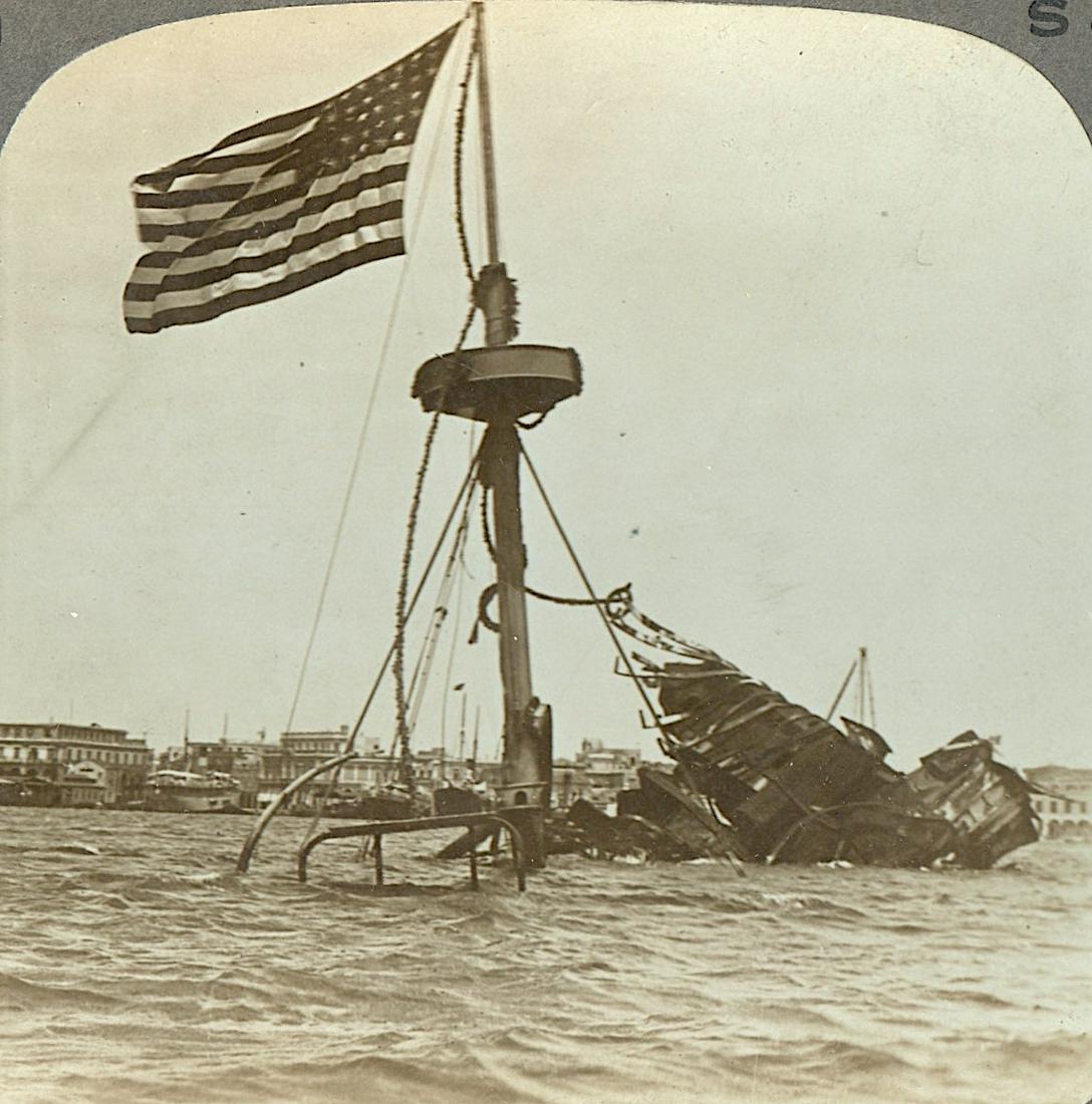 Antique Real Photo Stereoview Spanish American War: This is a low reserve auction including many museum quality Americana real photo stereoviews originals from the epoch (period between 1850s to 1930s). Their provenance is from a top collector (during 