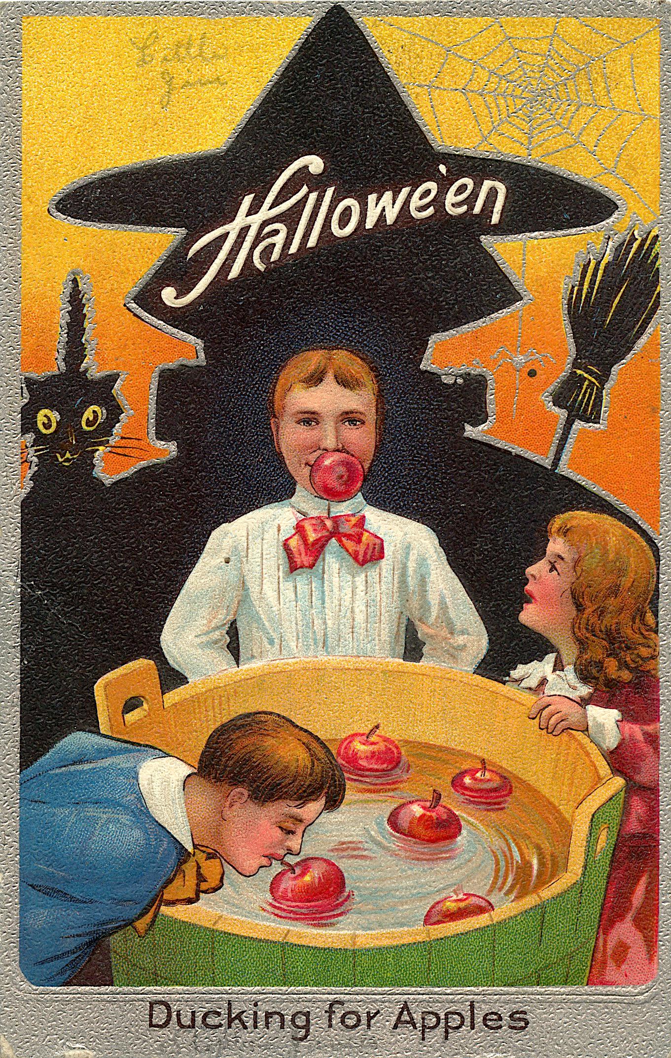 Antique / Vintage Rare Americana Postcard Halloween (1 of 2)