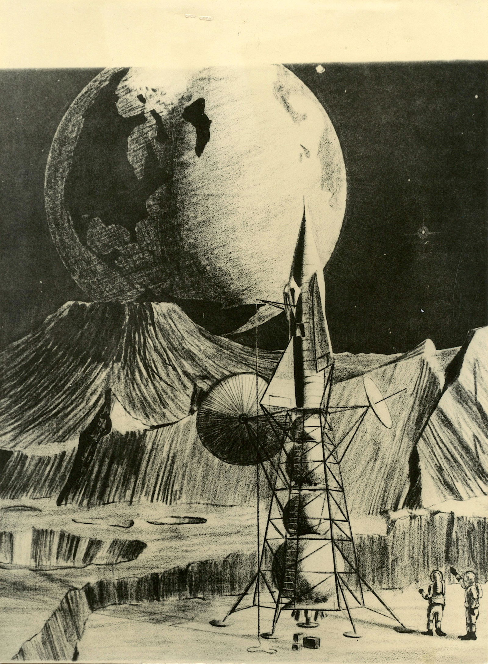 Vintage Rare Photo Space Astronauts Speculation 1950s (1 of 2)