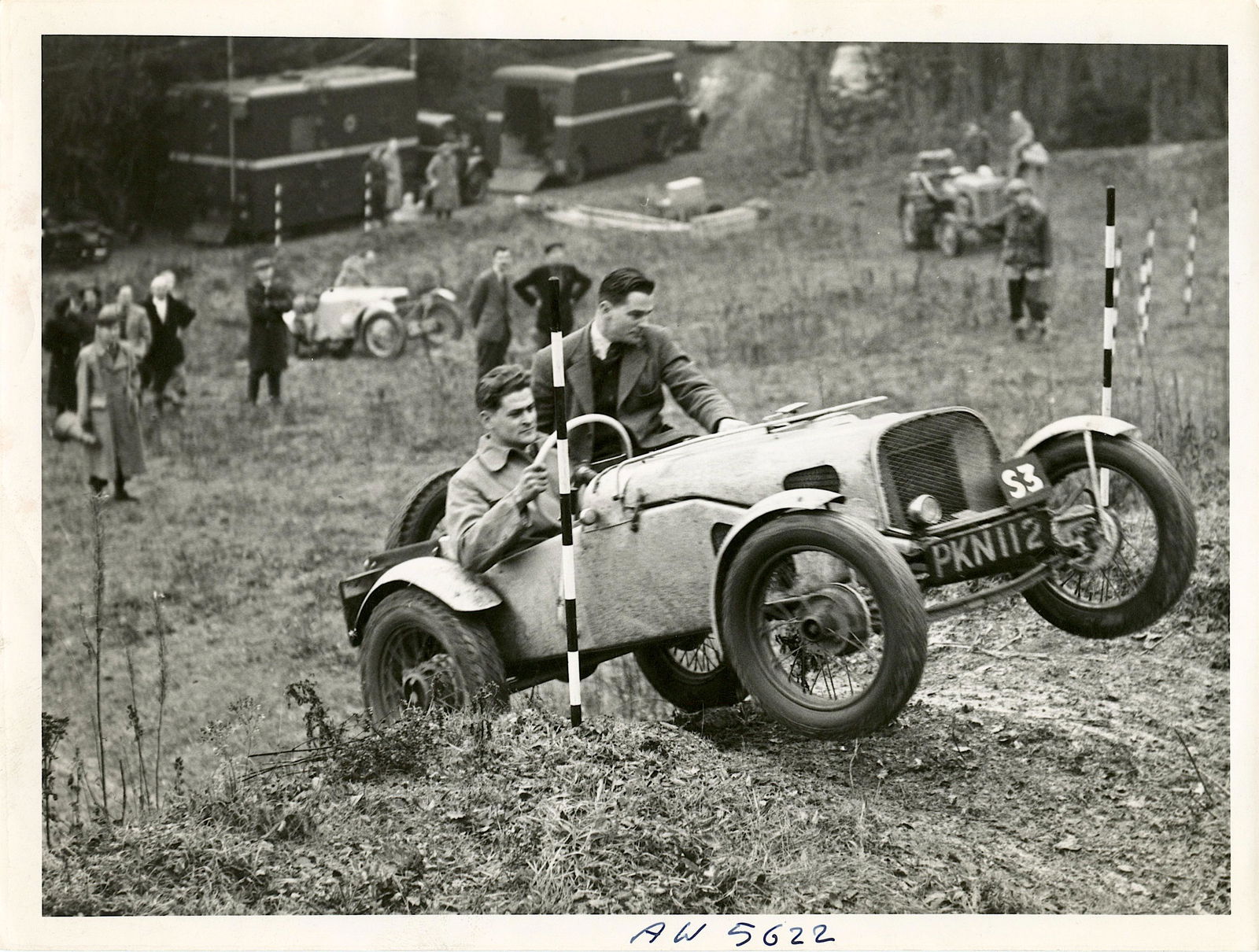 Historical Vintage Photograph Car Racing Auto (1 of 2)