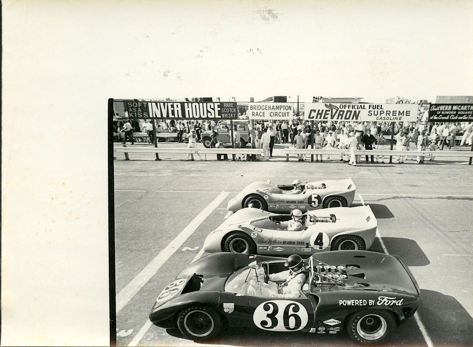 Historical Vintage Photograph Car Racing Auto (1 of 2)