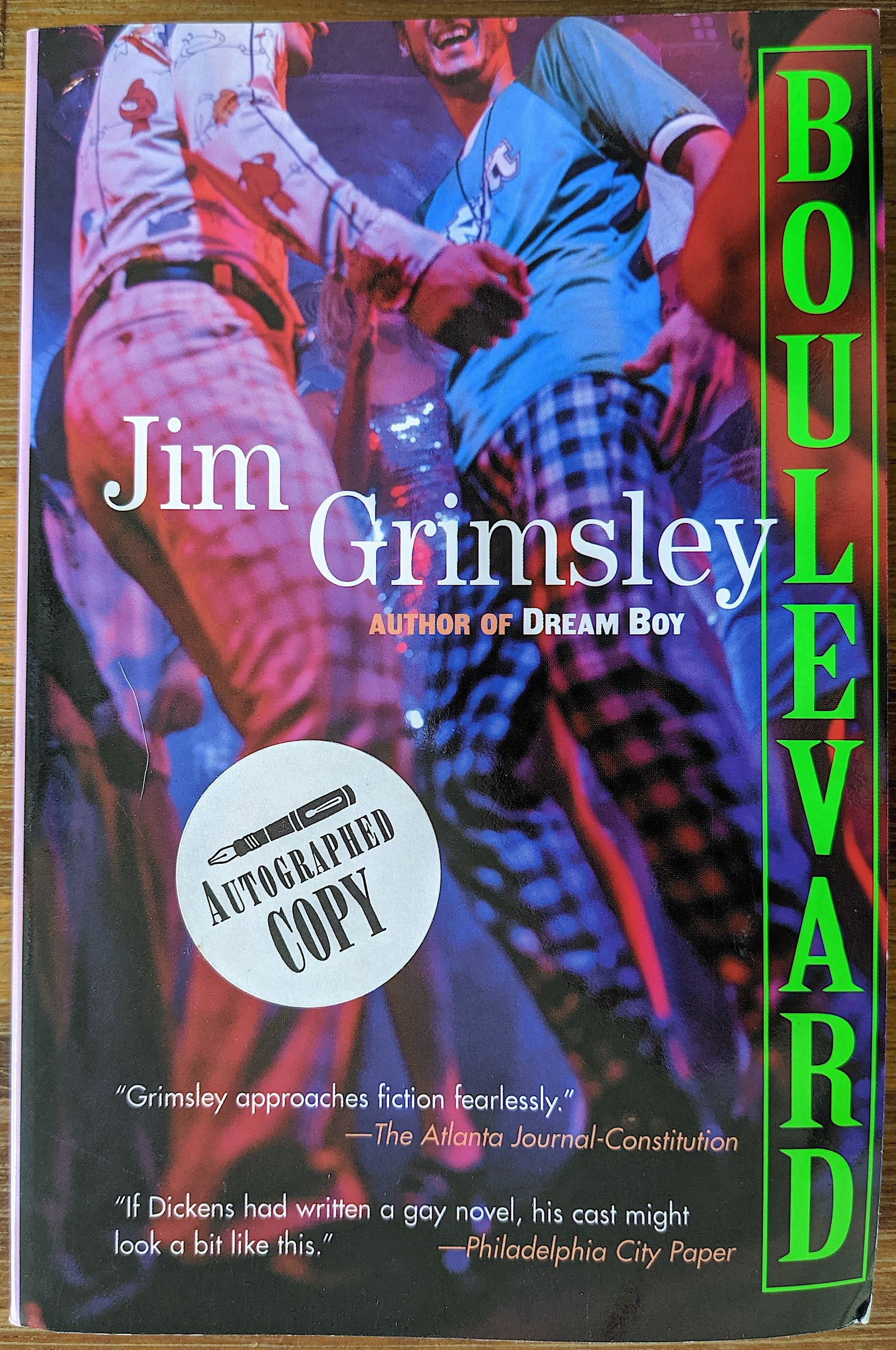 Book Boulevard By Jim Grimsley Gay Author Signed Jan 02 2021 Artelisted In Fl