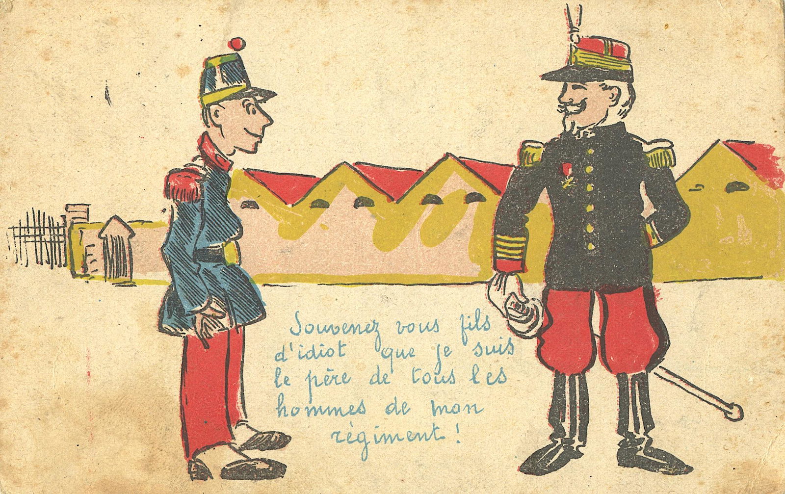Antique / Vintage Rare French Postcard Great War WWI: The provenance of this item is from a collector in Paris, France. Antique / Vintage postcard from the epoch. The regular size of a postcard is approximately 3 1/2 inch x 5 1/2 inch or 9 cm x 14 cm (sm