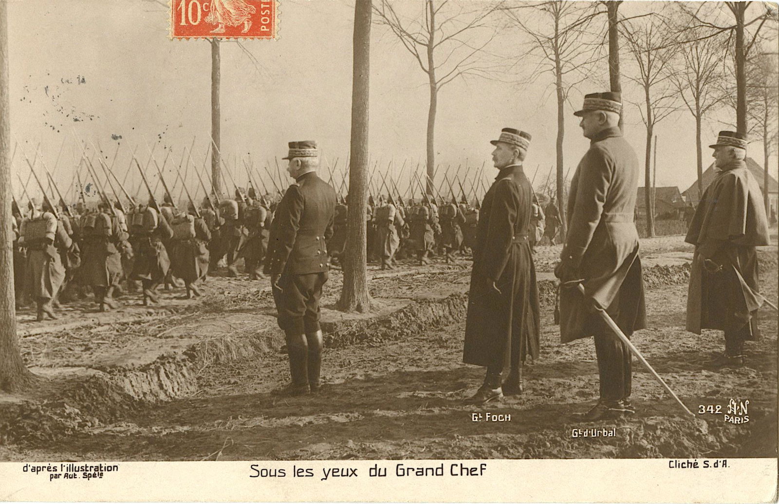 Antique / Vintage Rare French Postcard Great War WWI: The provenance of this item is from a collector in Paris, France. Antique / Vintage postcard from the epoch. The regular size of a postcard is approximately 3 1/2 inch x 5 1/2 inch or 9 cm x 14 cm (sm