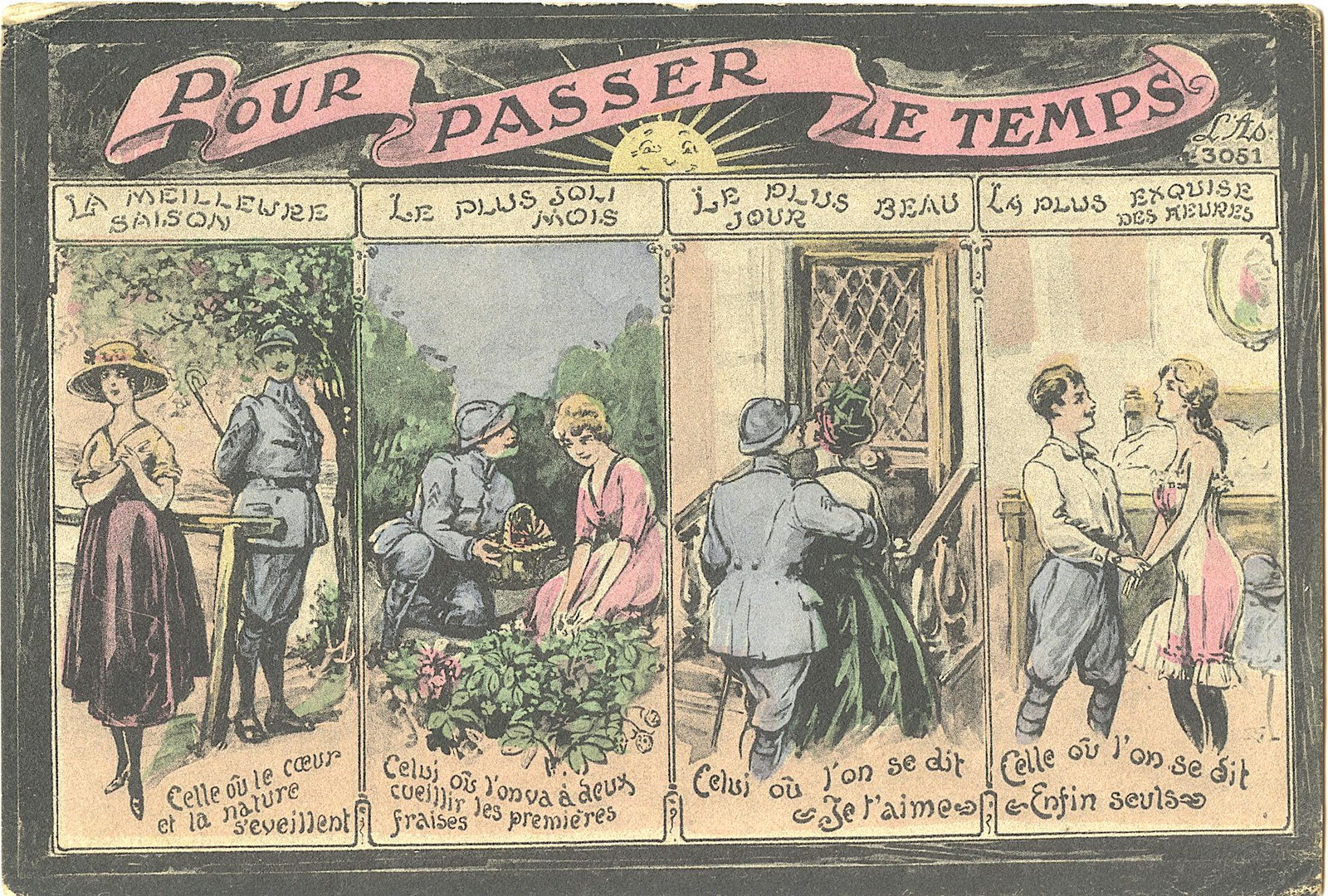 Antique / Vintage Very Rare French Postcard WWI (1 of 2)