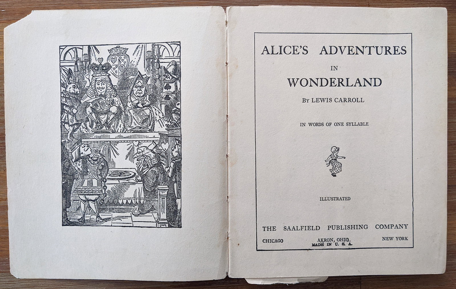 1908 Illustrated Edition Alice in Wonderland in: The provenance of this item is from a WWII veteran collector in Georgia. This lot is located in Boca Raton, Fl. The shipping by Artelisted will be via USPS - First Class or Priority (tracking # will b
