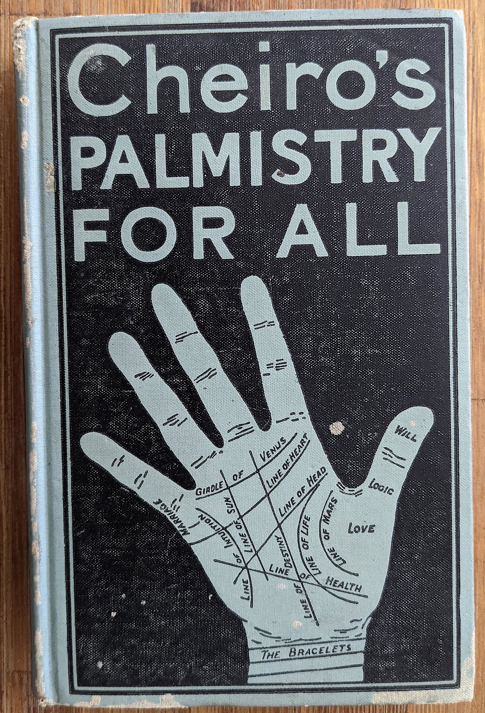 Book Cheiro's Palmistry For All by G P Putnams, 1916: The provenance of this lot is from a collector in Indiana. This lot is located in Boca Raton, Fl. The shipping by Artelisted will be via USPS - First Class or Priority (tracking # will be provided via
