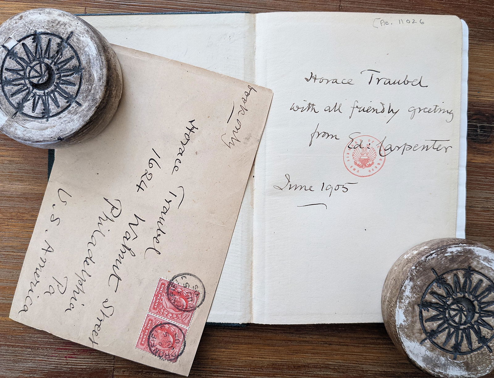 Book Towards Democracy by Edward Carpenter, Signed, (1 of 7)