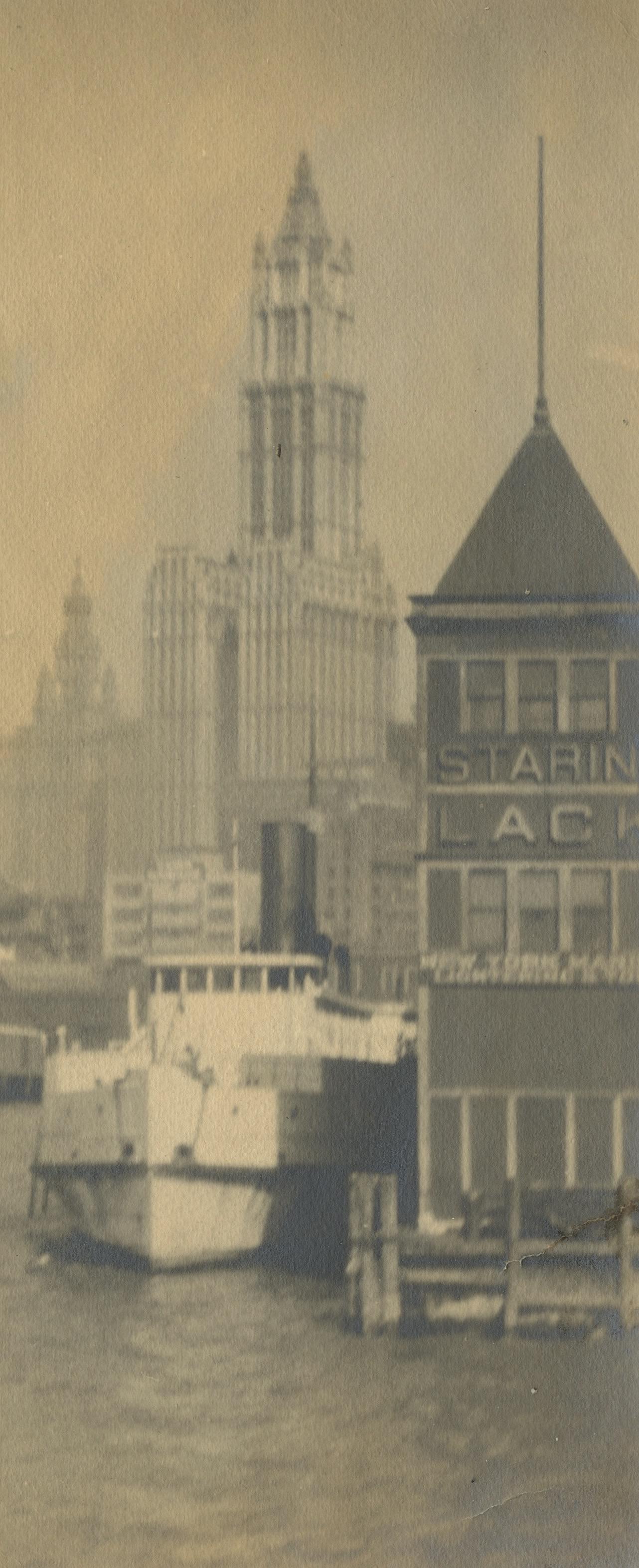 L. J. CURTMAN Vintage Authentic Toning Photo New York: Authentic photograph in cotton paper with dimensions Approx. 8" x 3.5". This antique / vintage image in New York is an original creation of the time (between 1900 to 1950s) taken and printed by Louis