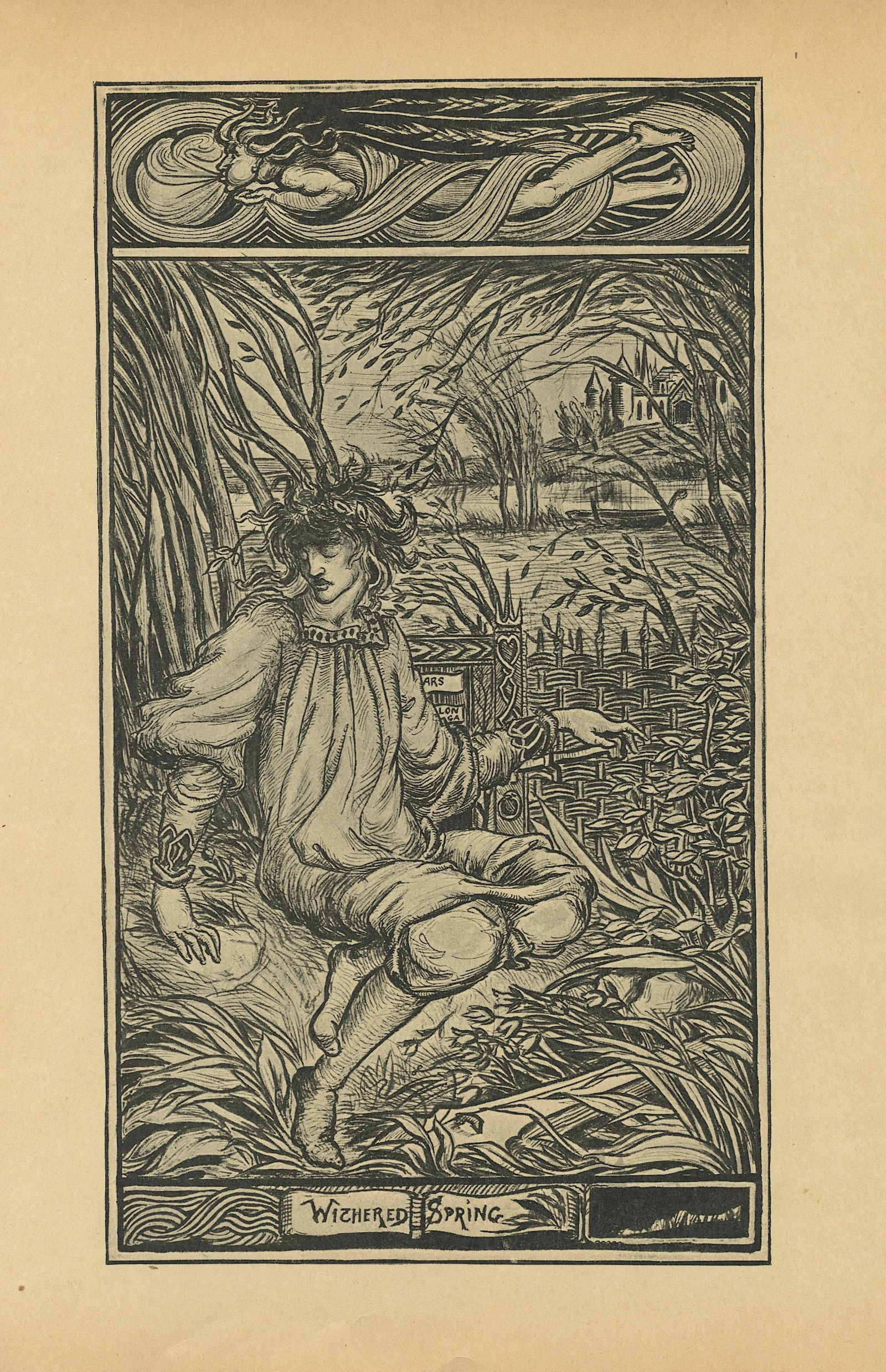 AUBREY BEARDSLEY Antique Print Litho, Printed 1899: Antique Lithograph print produced in England by John Lane London in 1899. Paper dimensions 11" x 7.5". Vincent Beardsley (21 August 1872 â€“ 16 March 1898) was an English illustrator and author.