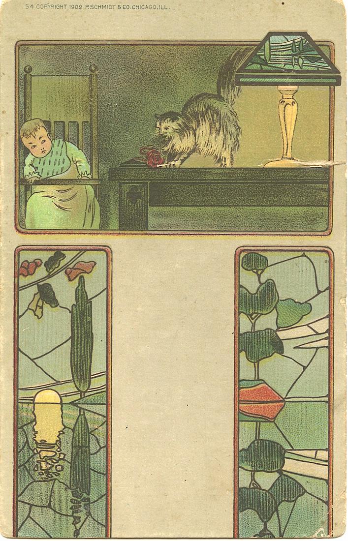 Early Postcard Unusual Rare Art Nouveau Chicago (1 of 2)