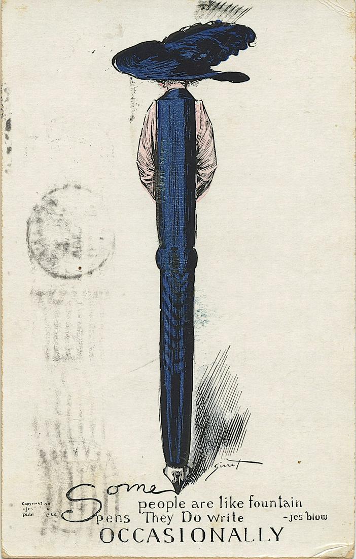 Early Postcard Unusual Rare Advertising Fountain (1 of 2)