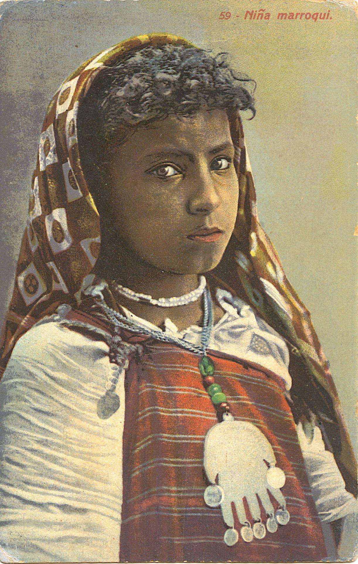 Early Postcard Unusual Rare Female Morocco: ABOUT POSTCARDS: The study and collecting of postcards is termed deltiology (from Greek deltion, small writing tablet, and English -logy, the study of). Rarity. As with all antique items, rarity bring