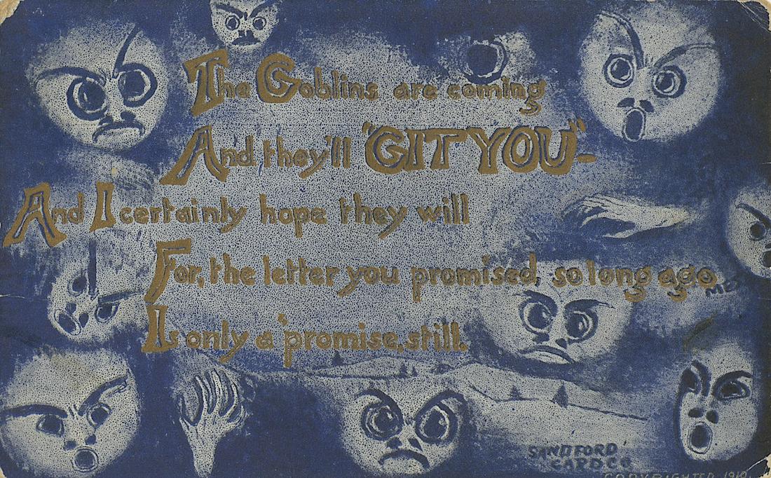 Early Postcard Unusual Rare Halloween (1 of 2)