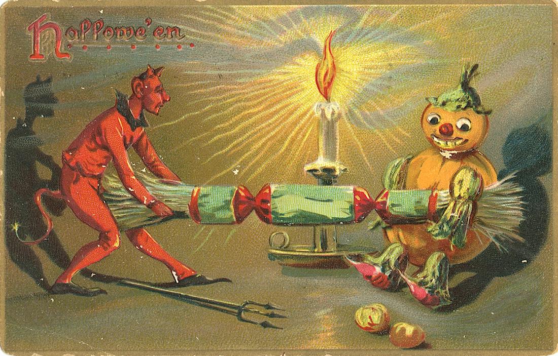 Early Postcard Unusual Rare Halloween (1 of 2)