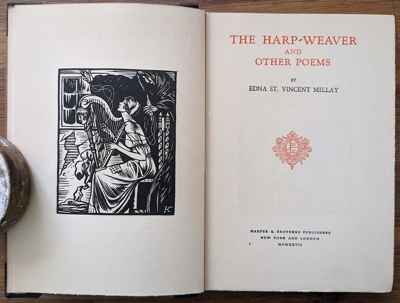 The Harp-Weaver and Other Poems, 1927: Description: The provenance of this lot is from a collector in Palm Beach. This lot is located in Boca Raton, Fl. The shipping by Artelisted will be via USPS - First Class or Priority (tracking # will
