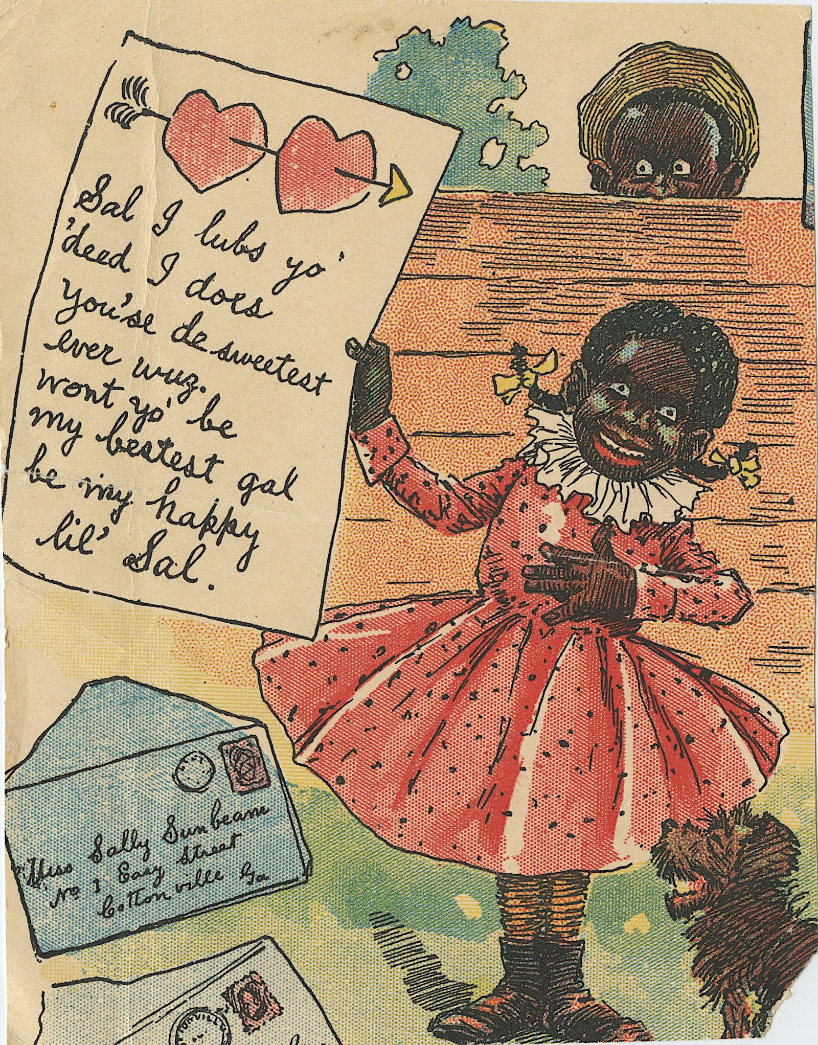 Rare Antique Black Americana Print, 1900s (1 of 2)