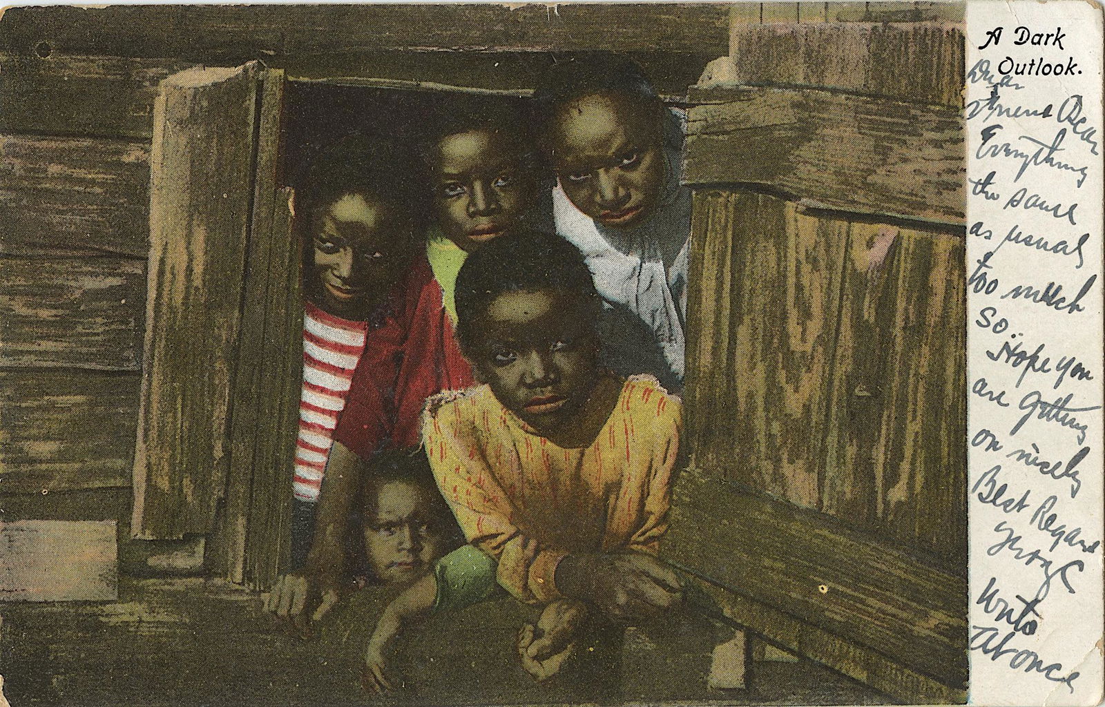 Antique Vintage Collectible Postcard African American (1 of 2)