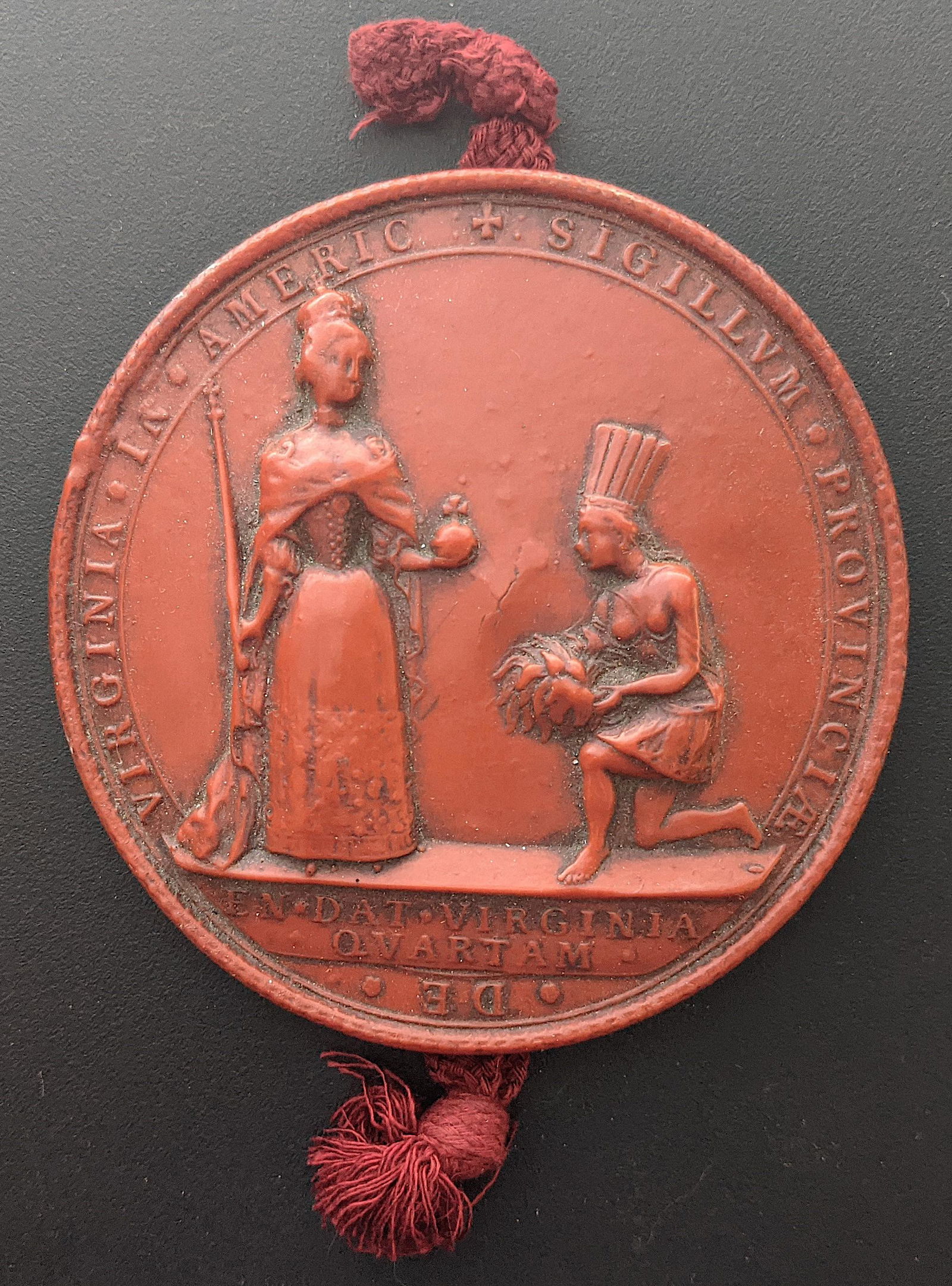 Extremely Rare Antique Wax Seal American War Of (1 of 2)