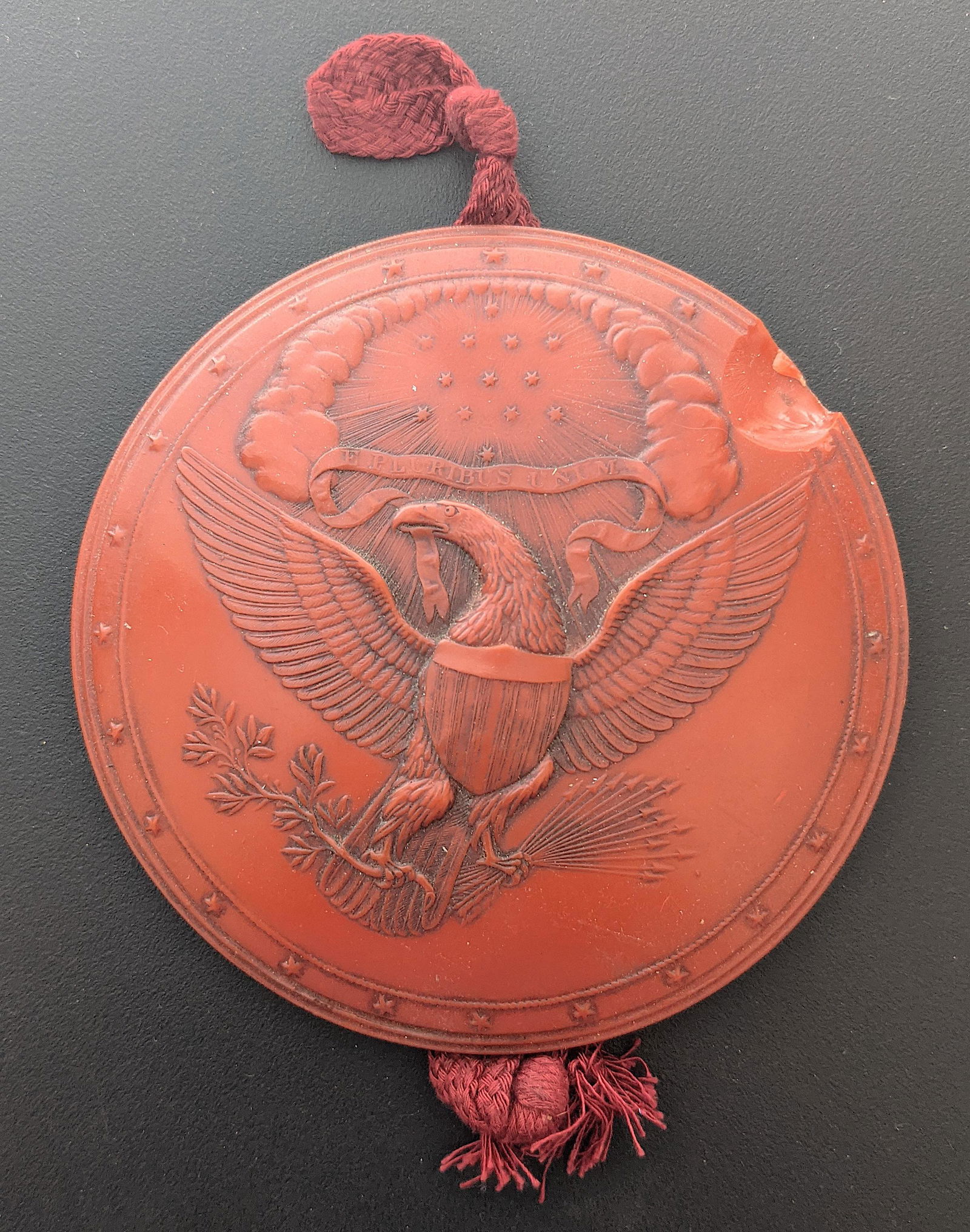 Extremely Rare Antique Wax Seal American War Of (1 of 2)