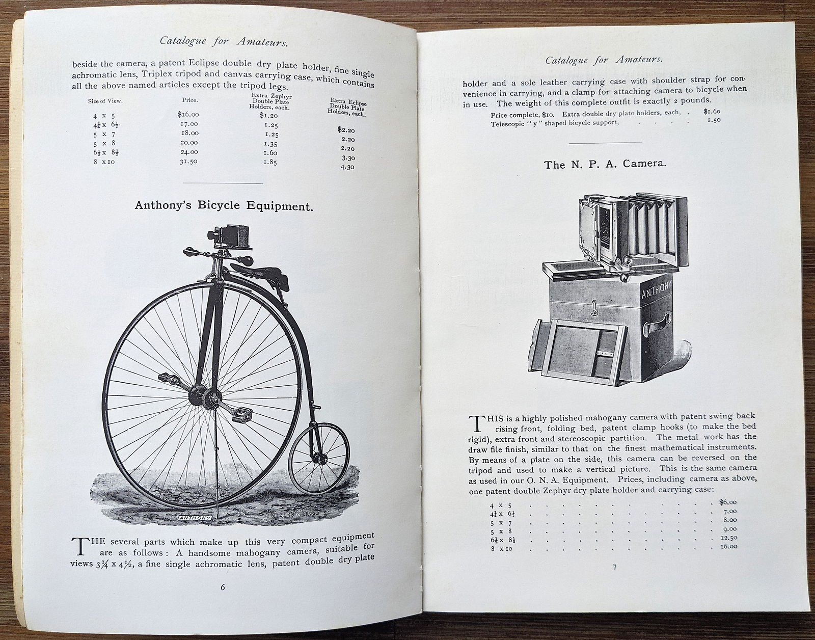 Catalog of Photographic Equipment Illustrated, 1891 (1 of 4)