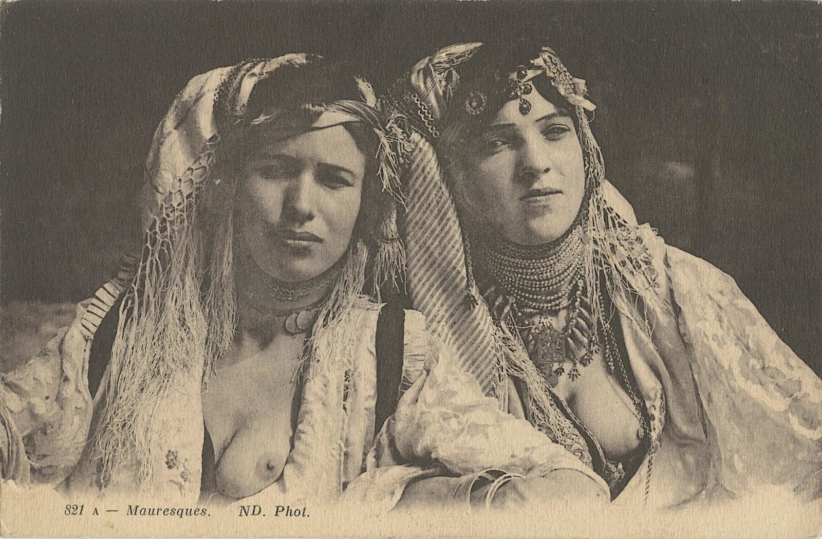 Early Postcard Unusual Rare Nude Female Moroccan: ABOUT POSTCARDS: The study and collecting of postcards is termed deltiology (from Greek deltion, small writing tablet, and English -logy, the study of). Rarity. As with all antique items, rarity bring