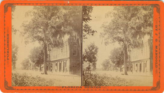 Antique Real Photo Stereoview Street Ocala, FL: The dimensions of a stereoview are Approx. 3.5" x 7" (sometimes 4" x 7"). ABOUT SHIPPING: This lot is located in Boca Raton, Fl and its shipment will be made directly by Artelisted. Shipping