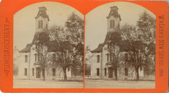 Antique Real Photo Stereoview Florida Tallahassee: The dimensions of a stereoview are Approx. 3.5" x 7" (sometimes 4" x 7"). ABOUT SHIPPING: This lot is located in Boca Raton, Fl and its shipment will be made directly by Artelisted. Shipping
