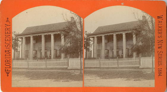 Antique Real Photo Stereoview Florida Tallahassee: The dimensions of a stereoview are Approx. 3.5" x 7" (sometimes 4" x 7"). ABOUT SHIPPING: This lot is located in Boca Raton, Fl and its shipment will be made directly by Artelisted. Shipping