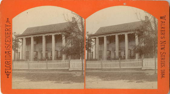 Antique Real Photo Stereoview Florida Tallahassee: The dimensions of a stereoview are Approx. 3.5" x 7" (sometimes 4" x 7"). ABOUT SHIPPING: This lot is located in Boca Raton, Fl and its shipment will be made directly by Artelisted. Shipping insurance