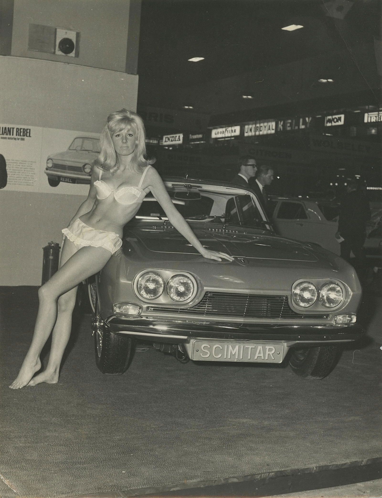 Vintage Rare Professional Photo Car Exhibition Girl (1 of 2)