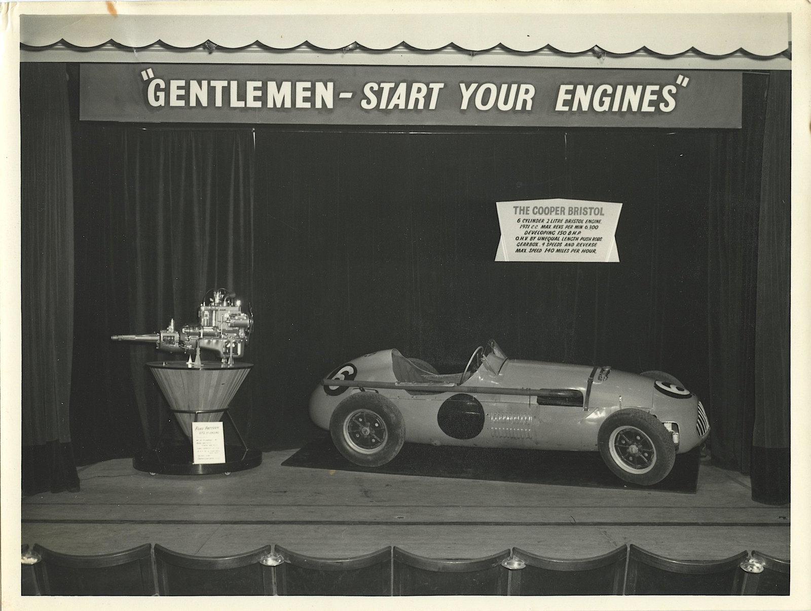 Vintage Rare Photo Car Racing National Cash, 1957 (1 of 2)