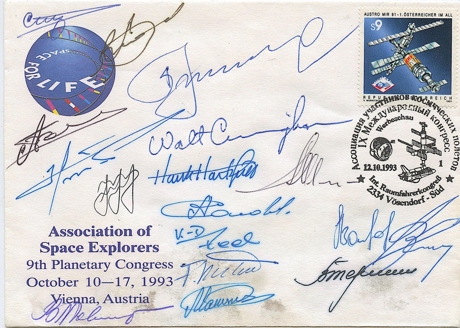 Rare ASE Space Explorers Signed Astronauts, 1993 (1 of 2)