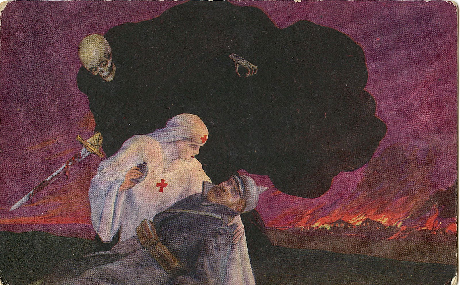 Antique Vintage Rare Postcard Corbella WWI (1 of 2)