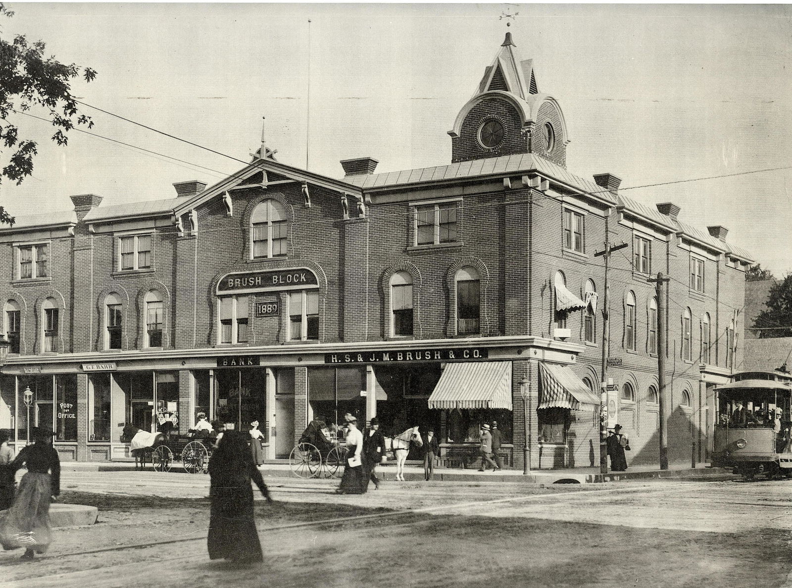 Vintage Quality American Lithograph with Old Town (1 of 1)