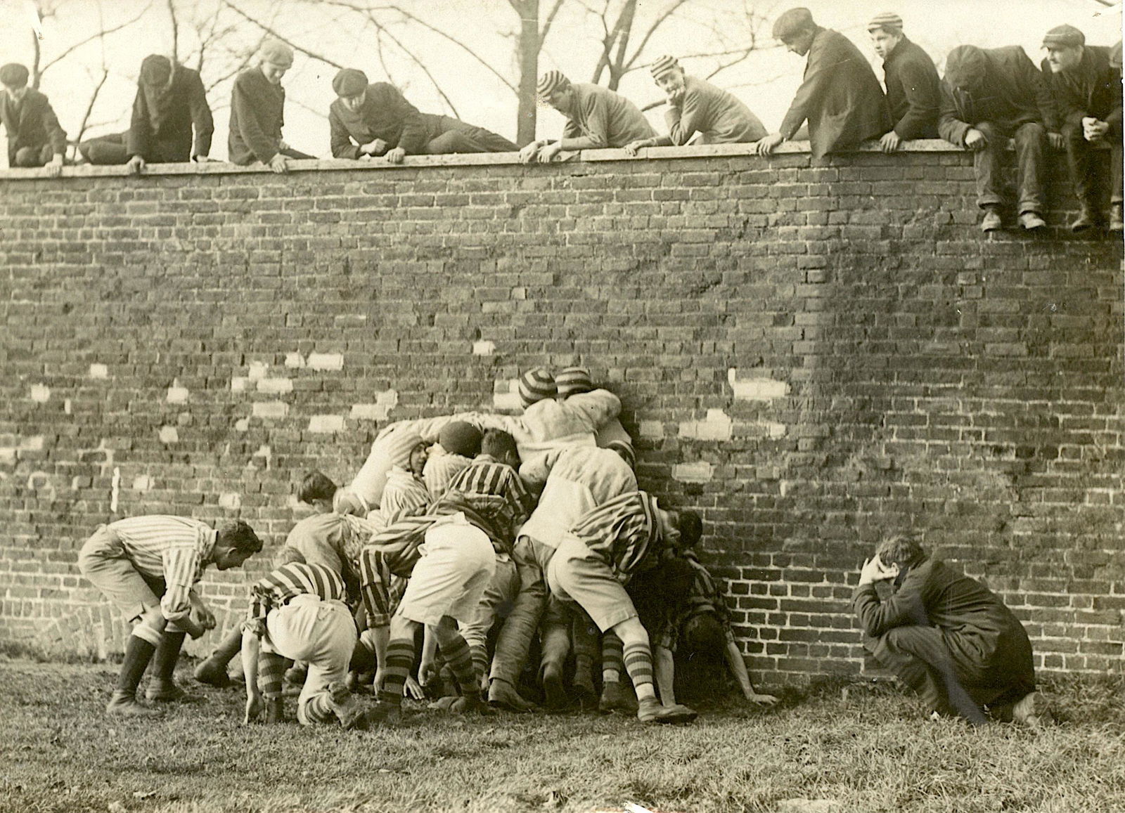 Antique Photo Wall Game  Eton College England (1 of 2)