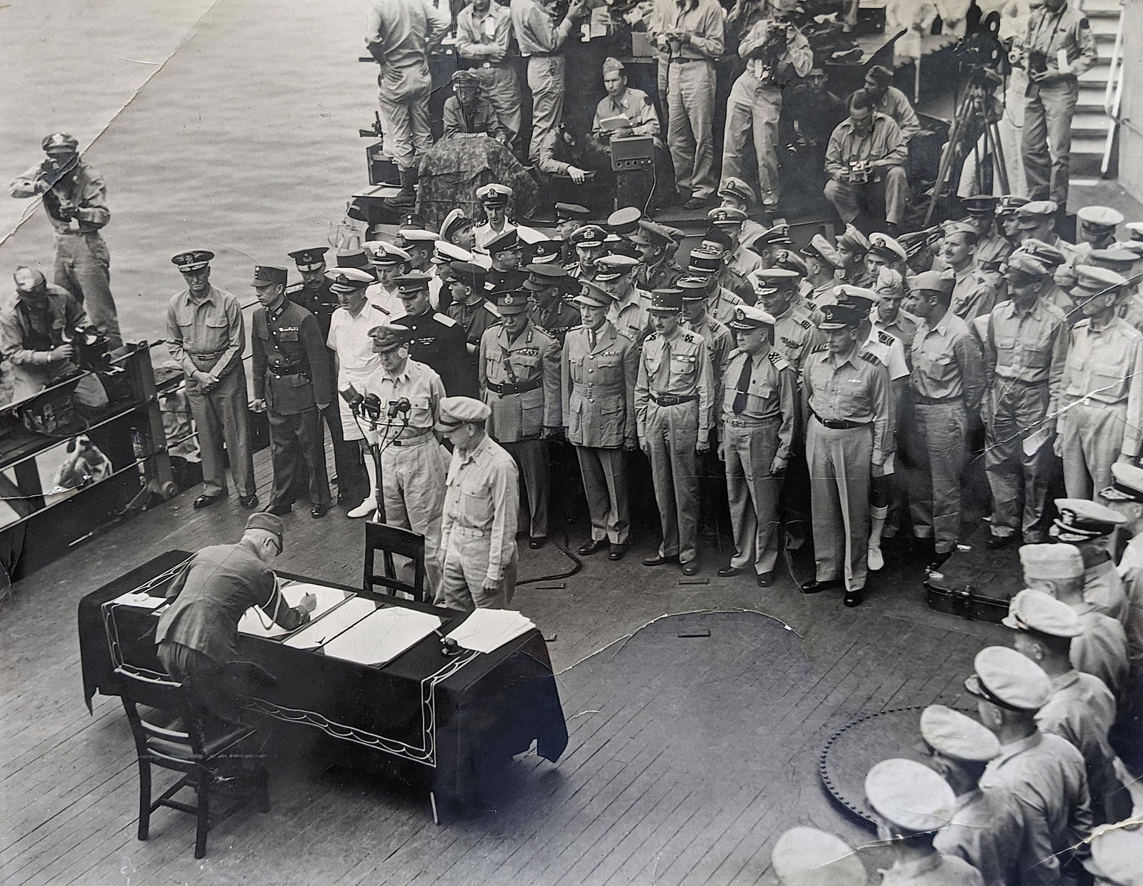 Photograph LARRY KEIGHLEY Japanese Surrender WWII, (1 of 4)