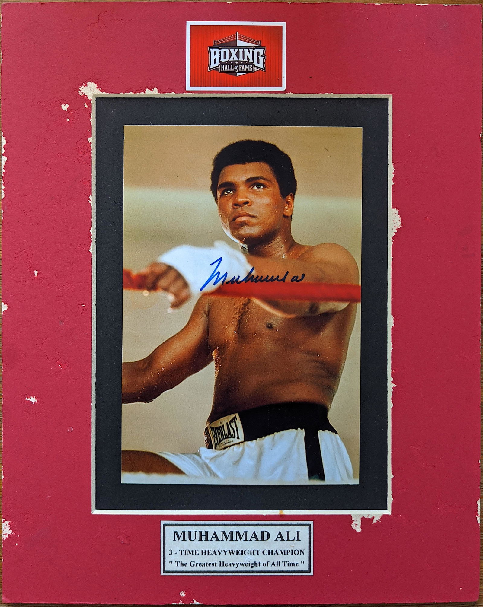 Vintage Handsigned Photo Muhammad Ali - Boxing Hall of (1 of 2)
