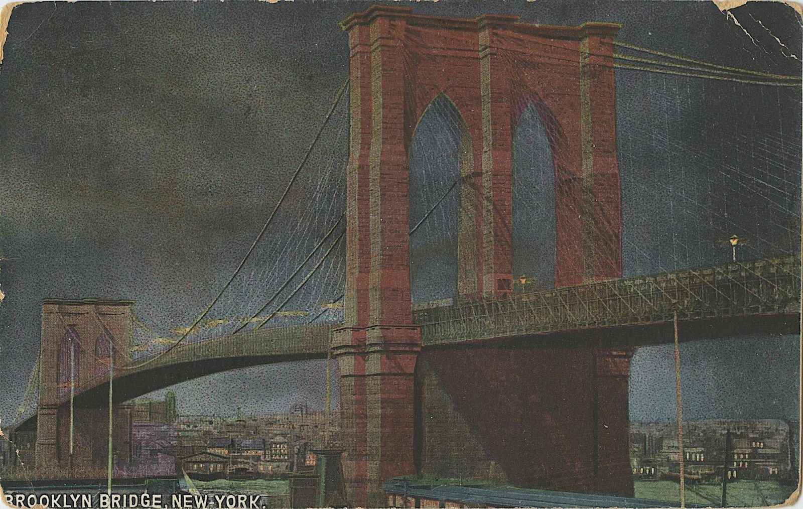 Antique Vintage Rare Postcard New York View (1 of 2)