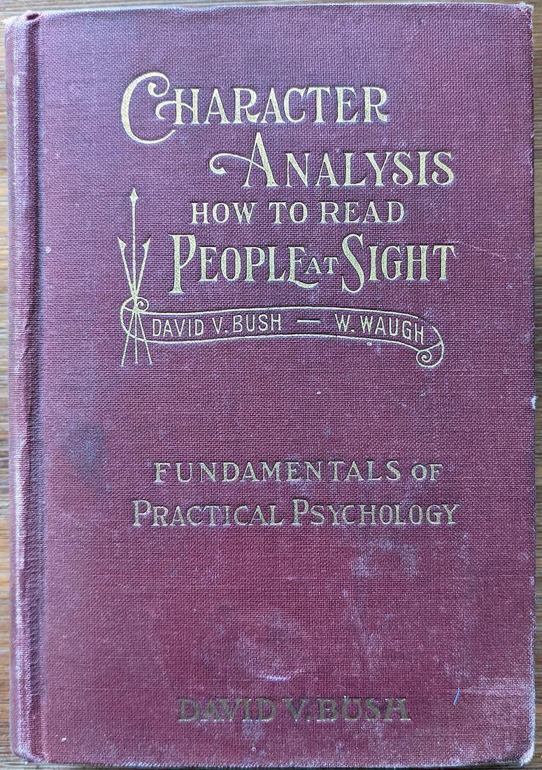 Antique Book Character Analysis How To Read People, (1 of 7)